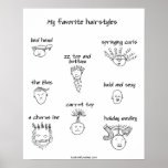 My favourite hairstyles posters
