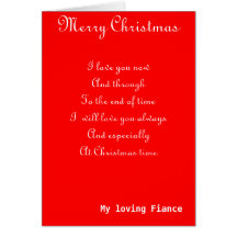 My fiance Christmas greeting cards
