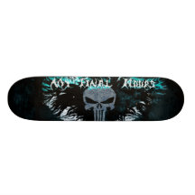 My Final Hours - Skull & Blue Skate Decks