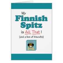 My Finnish Spitz is All That! Card