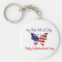 My First 4th of July Key Chain