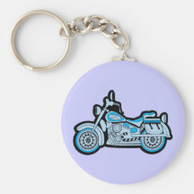 My First Blue Motorcycle Key Chains