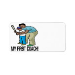 My First Coach Personalized Address Label
