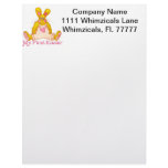My First Easter Country Bunny Letterhead Design