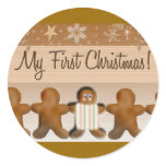 My First Gingerbread Christmas stickers