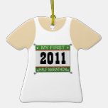 My First Half Marathon - 2011 Christmas Ornament