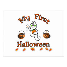 My First Halloween Postcard