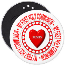 My First Holy Communion Pinback Button