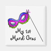 My First Mardi Gras Magnets