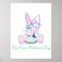 My First Mother's Day (bunny) Print