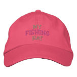 MY FISHING HAT embroidered hats