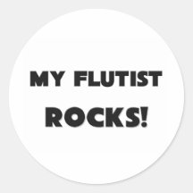 MY Flutist ROCKS! Stickers