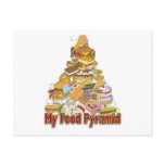 My Food Pyramid ~ Junk Food Snacks postcards