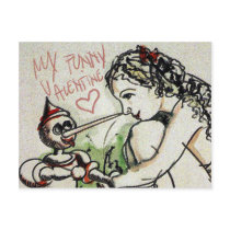 my funny valentine post card