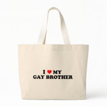 My Gay Brother Canvas Bags