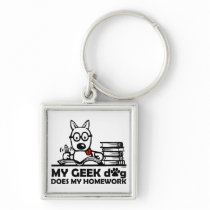 My geek dog does my homework
