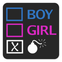 My gender is 'no, thanks' square stickers