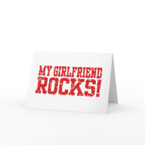 My Girlfriend Rocks Greeting Card