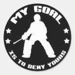 My Goal, Field Hockey (black) Stickers