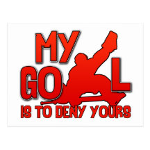 My Goal, Hockey Goalie Post Cards