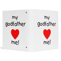 My Godfather Loves Me Vinyl Binders