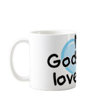 My Godfather loves me (blue) Coffee Mugs