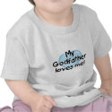 My Godfather loves me (blue) t-shirts