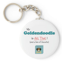 My Goldendoodle is All That! Key Chain