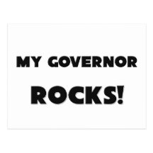 MY Governor ROCKS! Postcard