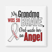 My Grandma Is An Angel Lung Cancer Refrigerator Magnet