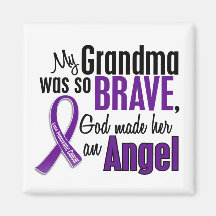 My Grandma Is An Angel Pancreatic Cancer Fridge Magnets