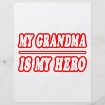 My Grandma Is My Hero Flyer Design