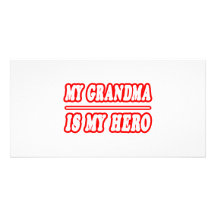 My Grandma Is My Hero Photo Card