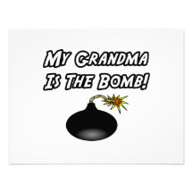 My Grandma Is The Bomb Custom Announcement