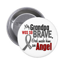 My Grandpa Is An Angel 1 Brain Cancer Buttons