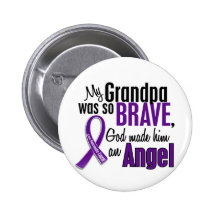My Grandpa Is An Angel Pancreatic Cancer Button