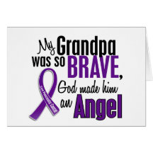 My Grandpa Is An Angel Pancreatic Cancer Card
