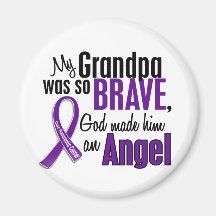 My Grandpa Is An Angel Pancreatic Cancer Fridge Magnet