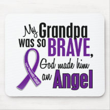 My Grandpa Is An Angel Pancreatic Cancer Mousepads