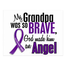 My Grandpa Is An Angel Pancreatic Cancer Postcard