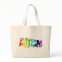 My Grandson My Hero - Autism Tote Bag