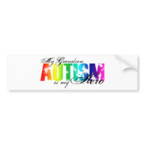 My Grandson My Hero - Autism Bumper Stickers