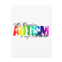 My Grandson My Hero - Autism Postcard