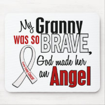 My Granny Is An Angel Lung Cancer Mousepads