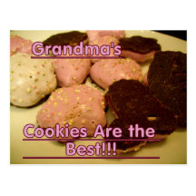my grannys cookies postcard
