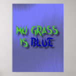 MY GRASS IS BLUE-POSTER.