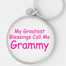 My Greatest Blessings Call Me Grammy Keychains