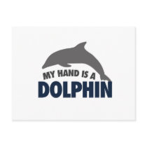 My hand is a dolphin