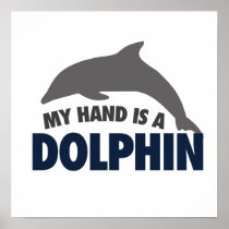 My hand is a dolphin