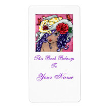 "My Hat Is Fabulous!" Bookplate Custom Shipping Labels